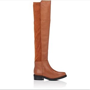 Barneys New York Leather Over-The-Knee Boots